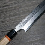 <span class="title">MASAMOTO Special Blue Paper Damascus Yanagiba Knives with Beautiful Sourinkaku Handle</span>