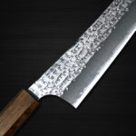 <span class="title">New Yu Kurosaki SENKO-EI Stylish Shape R2 Chef Knives with Urushi Dark-Lacquered Handle</span>
