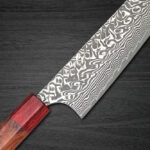 <span class="title">Yoshimi Kato R2 Black Damascus Gyuto Knife with Unique Texture Honduran Rosewood Handle</span>