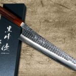 <span class="title">Yu Kurosaki SENKO-EI Stylish Sharp Shape R2 Chef Knives with Wite-Ring Walnut Handle</span>