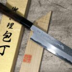 <span class="title">Yoshihiro Aogami No.1 Damascus Suminagashi Kenmuki (Stylish Vegetable Knife)</span>