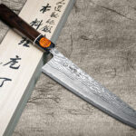<span class="title">Shigeki Tanaka HABAKIRI SG2/R2 Damascus Knives with Ebony Handle</span>