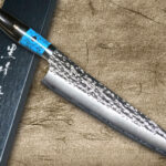 <span class="title">NEW! Yu Kurosaki SENKO-EI Chefi Knives with Turquoise & Ebony Stylish Custom Handle</span>