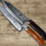 <span class="title">Daisuke Nishida White Paper No.1 Damascus & Kurouchi Chef’s Knives with Special Custom Handles</span>