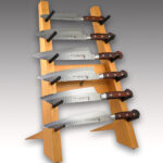 <span class="title">Made-in-Japan Designer Wood Knife Tower Rack by Sakai Takayuki</span>