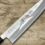 <span class="title">Sakai Takayuki Mt.Fuji & Sunset Gold Engraving Art Chef’s Gyuto Knife</span>