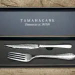 <span class="title">Tamahagane Damascus Steak Knife and Fork SET</span>