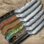 <span class="title">Sakai Takayuki Damascus Utility Steak Petty Knife Series with Unique Handles</span>